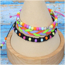 Load image into Gallery viewer, Teenagers Colorful Beads Bracelet Waterproof Wax Line
