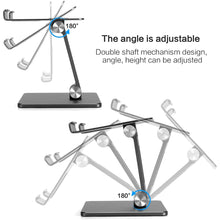 Load image into Gallery viewer, Metal Phone Stand Tablet Stand Adjustable Tabletop Tablet Stand Universal Table Phone Stand
