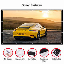 Load image into Gallery viewer, Simple Foldable and Portable Polyester Da-Mat Screen 100 120 150-Inch Projector Outdoor HD Film Projection Screen
