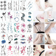 Load image into Gallery viewer, Fresh Tattoo Stickers English Alphabet Cartoon Temporary Tattoo Stickers
