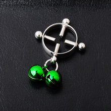 Load image into Gallery viewer, Color Bell Stainless Steel Bell Piercing Jewelry Nipple Ring
