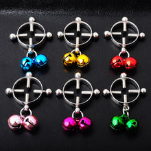 Load image into Gallery viewer, Color Bell Stainless Steel Bell Piercing Jewelry Nipple Ring
