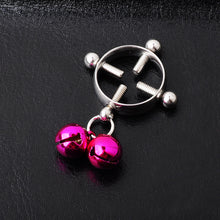 Load image into Gallery viewer, Color Bell Stainless Steel Bell Piercing Jewelry Nipple Ring
