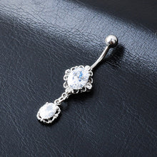 Load image into Gallery viewer, Belly Dance Piercing Jewelry Zircon Navel Ring Navel Ring Navel Decoration Navel Stud Solid

