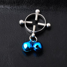 Load image into Gallery viewer, Color Bell Stainless Steel Bell Piercing Jewelry Nipple Ring
