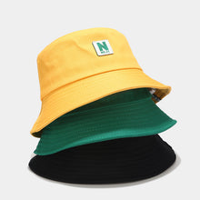 Load image into Gallery viewer, N Letters Fisherman Hat Monochrome Outdoor Sun Hat Anti-DDoS Sun Hat Summer Student Couple Bucket Hat
