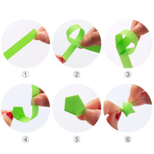 Load image into Gallery viewer, 136 X Folding Paper Lucky Star Paper Strip Sky Universe Pattern Origami Craft  Handmade Home DIY Cards Gift  Decoration
