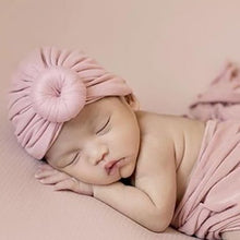 Load image into Gallery viewer, 18-Color Knitted Rayon Donut Babies' Cloth Cap Children's Hat Baby
