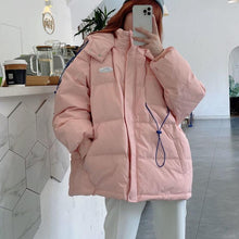 Load image into Gallery viewer, Thicken Warm Women Winter Jacket Fashion Patch Windproof Parkas Coat High Quality Hooded Thicken Cotton Padded Jacket Female 2023
