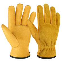Load image into Gallery viewer, Gloves  Full Leather Garden Work Gloves Full Protective Supplies
