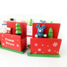 Load image into Gallery viewer, Christmas Decorations Christmas Wooden Train Children's Kindergarten Christmas Holiday Gift Window Decoration
