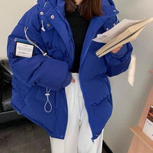 Load image into Gallery viewer, Thicken Warm Women Winter Jacket Fashion Patch Windproof Parkas Coat High Quality Hooded Thicken Cotton Padded Jacket Female 2023
