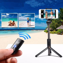 Load image into Gallery viewer, Selfie Stick Cartoon Mini Tripod Self Stick Bluetooth Remote Shutter
