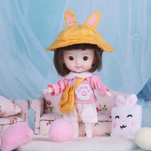 Load image into Gallery viewer, 13cm Doll 13 Movable Joints Boys Girls with Clothes OB11 Doll Curly Short Fake Cute Expression Mini 1/12 Doll Toy Girl Gift
