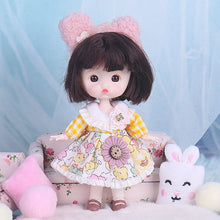 Load image into Gallery viewer, 13cm Doll 13 Movable Joints Boys Girls with Clothes OB11 Doll Curly Short Fake Cute Expression Mini 1/12 Doll Toy Girl Gift
