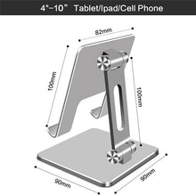 Load image into Gallery viewer, Metal Phone Stand Tablet Stand Adjustable Tabletop Tablet Stand Universal Table Phone Stand
