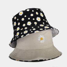 Load image into Gallery viewer, Men's and Women's Little Daisy Bucket Hat Double-Sided Spring and Summer Korean Style All-Matching Printed Sun Hat Japanese Style Basin Hat

