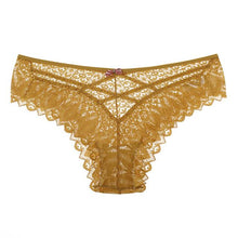 Load image into Gallery viewer, Panties Women Lace Underwear Sexy Low-Waist Briefs Hollow Out G String Underpant Solid Comfortable Female Lingerie
