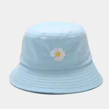 Load image into Gallery viewer, Macaron Color Small Daisy Flower Bucket Hat Female Japanese Little Fresh Sun Hat Summer Couple Bucket Hat
