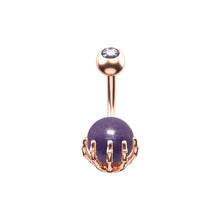Load image into Gallery viewer, Paw Belly Ring Navel Stud Piercing Jewelry (Palm)
