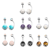 Load image into Gallery viewer, Paw Belly Ring Navel Stud Piercing Jewelry (Palm)
