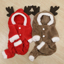 Load image into Gallery viewer, BMS Winter Cat Clothes Warm Fleece Pet Costume For Small Cats Kitten Jumpsuits
