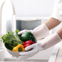 Load image into Gallery viewer, Waterproof Rubber Thin Cleaning Kitchen Durable Latex Laundry Rubber Brush Bowl Household Gloves
