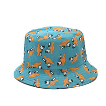 Load image into Gallery viewer, Cartoon Pattern Bucket Hat Female Street Trend Double-Sided Bucket Hat Male Summer Outdoor Sun Hat
