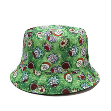 Load image into Gallery viewer, Cartoon Pattern Bucket Hat Female Street Trend Double-Sided Bucket Hat Male Summer Outdoor Sun Hat

