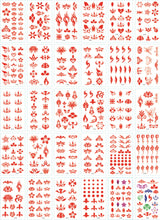 Load image into Gallery viewer, Fresh Tattoo Stickers English Alphabet Cartoon Temporary Tattoo Stickers
