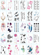 Load image into Gallery viewer, Fresh Tattoo Stickers English Alphabet Cartoon Temporary Tattoo Stickers
