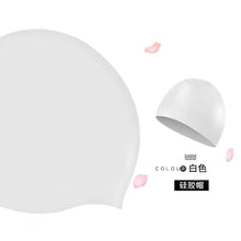 Load image into Gallery viewer, Silicone Swimming Cap Adult Swimming Cap Unisex Waterproof Ear Protection Swimming Cap
