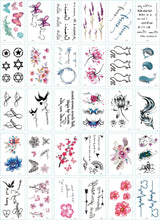 Load image into Gallery viewer, Fresh Tattoo Stickers English Alphabet Cartoon Temporary Tattoo Stickers
