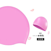 Load image into Gallery viewer, Silicone Swimming Cap Adult Swimming Cap Unisex Waterproof Ear Protection Swimming Cap
