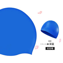 Load image into Gallery viewer, Silicone Swimming Cap Adult Swimming Cap Unisex Waterproof Ear Protection Swimming Cap

