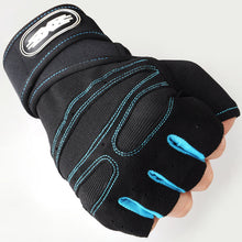 Load image into Gallery viewer, New Wristband Half Finger Gloves Thin Sports Fitness Anti-Slip Shockproof Outdoor Riding Gloves
