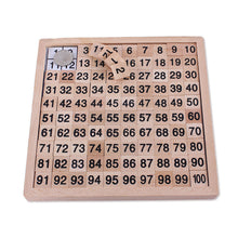 Load image into Gallery viewer, 1-100 Digital Connection Plate Children's Early Education Numbers Toy Wooden Math Teaching Aids
