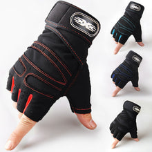 Load image into Gallery viewer, New Wristband Half Finger Gloves Thin Sports Fitness Anti-Slip Shockproof Outdoor Riding Gloves
