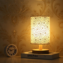 Load image into Gallery viewer, Solid wood decoration remote control usb table lamp bedroom bedside study led night light
