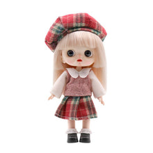 Load image into Gallery viewer, 14CM Doll 12 Movable Joints Boy Girl OB11 Doll High Quality Curly Short Wig with Fashion Casual Suit Dolls Toys Gift for Girls
