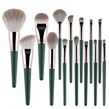 Load image into Gallery viewer, 14Pcs Makeup Brushes Set Cosmetic Foundation Powder Blush Eye Shadow Lip Blend Wooden Make Up Brush Tool Kit Maquiagem
