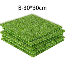 Load image into Gallery viewer, 15/30cm Grass Mat Green Artificial Lawns Turf Carpets Fake Sod Garden Moss Landscape For Home Floor Aquarium Wedding Decoration
