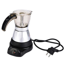 Load image into Gallery viewer, 150ml/300ml 3-6 Cups 480W Electric Espresso Moka Pot Detachable Kitchen Stovetop Coffee Maker
