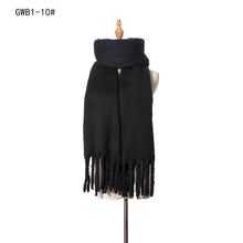 Load image into Gallery viewer, Season New Thick Tassel Circle Sand Solid Color Scarf Women's Thickened Men's Shawl
