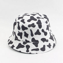 Load image into Gallery viewer, Cow Pattern Printing Bucket Hat Women's New Double-Sided Bucket Hat Men's Summer Outdoor Sun Hat
