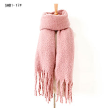 Load image into Gallery viewer, Season New Thick Tassel Circle Sand Solid Color Scarf Women's Thickened Men's Shawl
