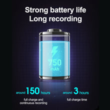 Load image into Gallery viewer, 150Hours Ultra-thin Card Digtal Voice Recorder Oculta 32GB Mini Activated Professional Sound Record Micro Flash Drive Dictaphone
