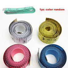 Load image into Gallery viewer, 150cm/60" Body Measuring Ruler Sewing Tailor Tape Measure Centimeter Meter Sewing Measuring Tape Soft Random Color
