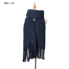 Load image into Gallery viewer, Season New Thick Tassel Circle Sand Solid Color Scarf Women's Thickened Men's Shawl

