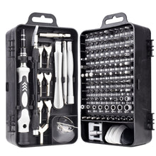 Load image into Gallery viewer, DIY Tools for Cellphone Disassembly Watch and Clock Repair Screwdriver Multifunctional 135 in 1S2 Steel Screwdriver Set
